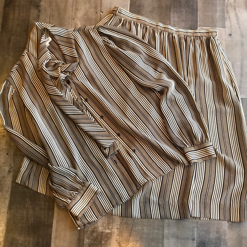 Vintage personal petites skirt set